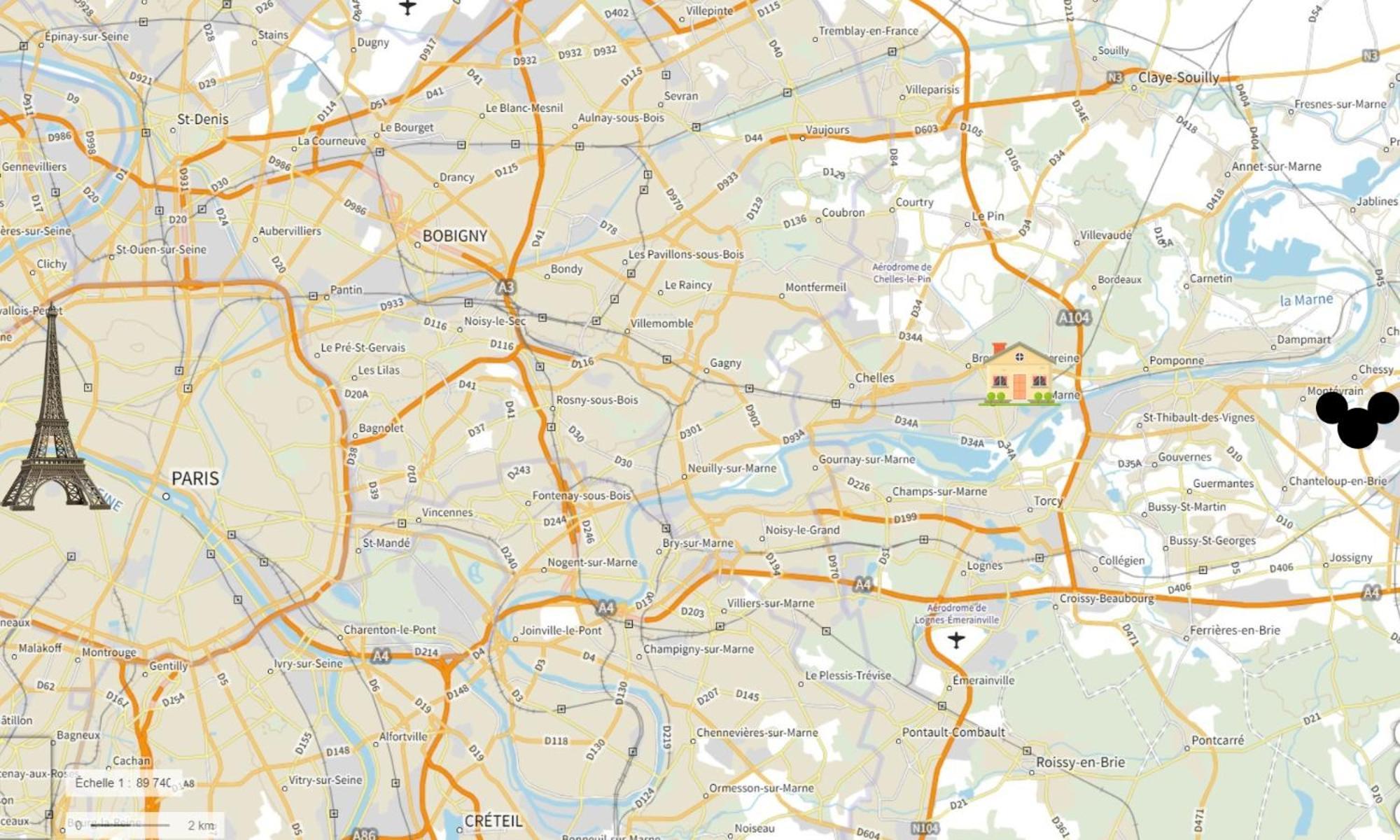Nid Douillet Entre Paris Et Disney Vaires-sur-Marne Экстерьер фото